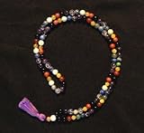 Chakra Mala 108 Beads Gemstones in Repeating Colors