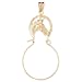 14K Gold Pendant Charm Holder 2.2 - Gram(s)
