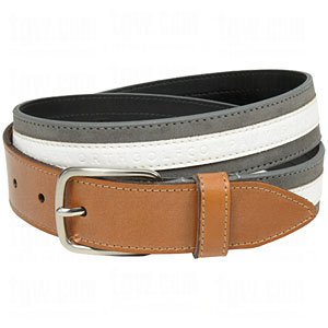 Ashworth Mens V-Cut Suede Edge Leather Belts by 
