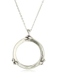 Low Luv by Erin Wasson Circle Bone Monocle Necklace on Chain
