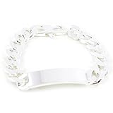 Identity bracelet for men silver 