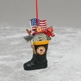 FIREMAN BOOT ORNAMENT - Christmas Ornament