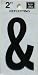 HY-KO PROD CO RV-25/& Reflective Adhesive Vinyl Ampersand (&) Symbol Sign 2