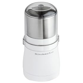 KitchenAid BCG100WH Blade Coffee Grinder, Onyx White by KitchenAid
