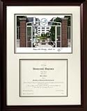 IMAGE OF Georgia State University Scholar Scholar Mahogany Framed Lithograph w/Diploma Opening