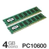 Crucial CT2CP25664BA1339 4GB 2GBx2 240-pin PC3-10600 DIMM DDR3 Memory KIT
