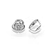 Genuine Screw Post 2.00 Carat Round Cubic Zirconia Earrings Basket Setting in 925 Sterling Silver