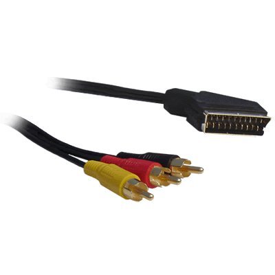 Scart to Triple Phono/RCA Cable 5m