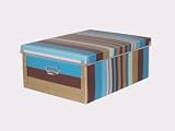 Equipstore - Boite de Rangement - Bayadère Bleu - 39 cm