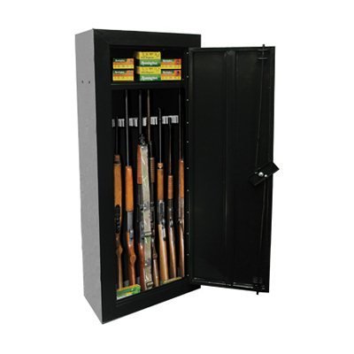 8-Gun Steel Safe Cabinet in Black Finish On Sale