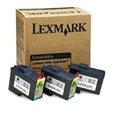 Genuine NEW Lexmark 18L0232 #82 Standard Yield Black Ink Cartridge 3 Pack of 18L0032