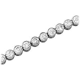 5.00CTW Diamond Bezel Set Bracelet in 14kt White Gold