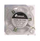 Crystal 40x40x20mm Clear Fan with 3 Blue LEDs DF0402012BBH3A