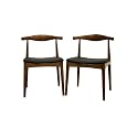 Sonore Solid Wood Mid-Century Style Dining Chair, Set of 2