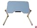 Portable Laptop Table, Eco-friendly Wood, Cyan