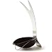SILICONE SPOON AND UTENSIL REST BLACK