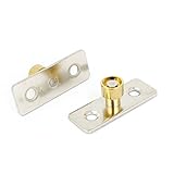 uxcell ドアガイドロケータスライディング　メタル製シルバートンコッパートーン　12mm直径　ガイドロケータ　2個入り