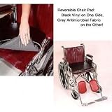 Antimicrobial Wheel Chair Pad - Non-Skid (Gray) (1.5H x 17W x 17D) by Tuftmaster Mfg, Inc