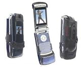 Premium Krusell Motorola KRZR K1M (CDMA) Urban Leather Case with Multidapt Spring Clip 58301
