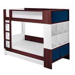 Convertible Duet Child's Bunk Bed - Dark by Nurseryworks