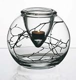 TWO PIECE GLASS BOWL CONTAINER