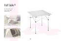 "FREE GIFT WRAP" 4-Person Roll-Up Aluminum Table-2 Years Warranty-High Quality Product-Led Flashlight Included...
