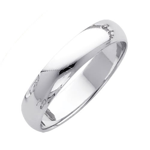 ... 4mm Plain Wedding Band Ring for Men  Women (Size 4 to 12) - Size 5.5