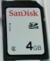 Sandisk 4GB Secure Digital SD HC Memory Card (SDSDB-4096, BULK, No Reader)