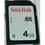 Sandisk 4GB Secure Digital SD HC Memory Card (SDSDB-4096, BULK, No Reader)