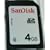 Sandisk 4GB Secure Digital SD HC Memory Card (SDSDB-4096, BULK, No Reader)