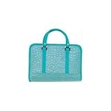 Gigi Chantal Turquoise Faux Alligator Bible Cover