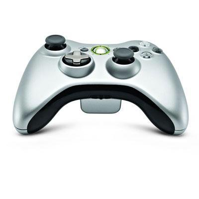 New Microsoft X-Box Xbox 360 Silver Cntrl Bundle Gives You Up To 35 Hours Of Play With Every Charge