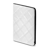 OCTO Quilted Kindle 2 Leather Cover with Hinge , Patent White OCTO Quilted Kindle 2 Leather Cover with Hinge , Patent White