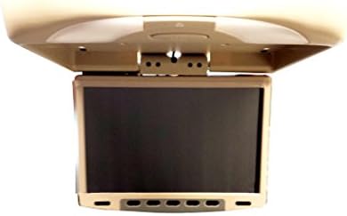 13" Flip Down Swivel LCD Screen with Built-in DVD MP3 USB SD Card Input Tan