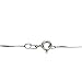 Bracelets, Anklets by Joyful Creations Sterling Silver Heart Charm Serpentine Nickel Free Chain Anklet Italy, 9.5