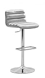 Zuo Nitro Barstool, Silver