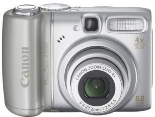 : Canon PowerShot A580 Digital Camera -Silver (8.0MP, 4xOptical Zoom) 2.5
