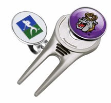James Madison Dukes Divot Tool Hat Clip With Golf Ball Marker Of 2)