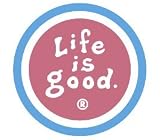 LIFE IS GOOD LOGO ROUND STICKERS (PACK OF 2) PERFECT FOR SPREADING GOOD CHEER AND OPTIMISM!