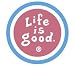 LIFE IS GOOD LOGO ROUND STICKERS (PACK OF 2) PERFECT FOR SPREADING GOOD CHEER AND OPT...