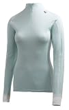 Helly Hansen Women's Freeze Prowool 1/2 Zip Turtleneck Top, Ice Cube, X-Small