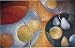 Abstract Circle Square Wall Art Wood Plaque Picture