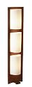 Adesso Zen Floor Lamp, Walnut