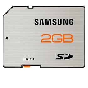 Samsung 2 GB SD Flash Memory Card, Brushed Metal -MB-SS2GA/US
