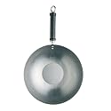 Kitchen Craft Pure Oriental Wok Plain Carbon Steel, 30 cm