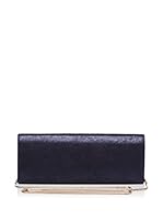 Elena Blanca Clutch (Azul Marino)