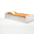 Funktionsbett, Kojenbett FRITZ, Kiefer massiv, wei� lackiert