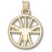 Texas Longhorns Solid 14K Gold 3/4 Longhorn Pierced Basketball Pendant