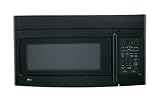 LG LMV1630BB 1.6 cu. ft. Over-the-Range Microwave Oven with 1000 Cooking Watts and Elegant Hidden Vent: Black