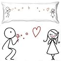 BoldLoft "From My Heart to You" Body Pillowcase-Christmas Gift Ideas for Couples, Romantic Christmas Gifts for Him or for Her